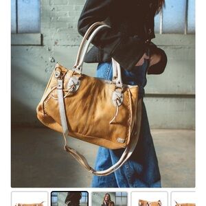 Bed Stu Rockababy Tan Leather Shoulder Bag